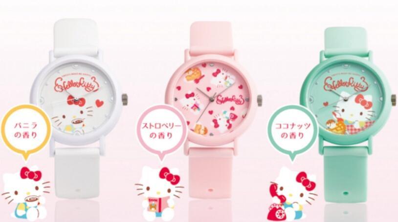 KAORU×Hello Kitty联名推出“香氛手表”!马卡龙色、清甜香氛随时自带少女香